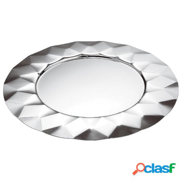 Sottopiatto rotondo in acciaio inox 18.10 lucido 33x33 cm
