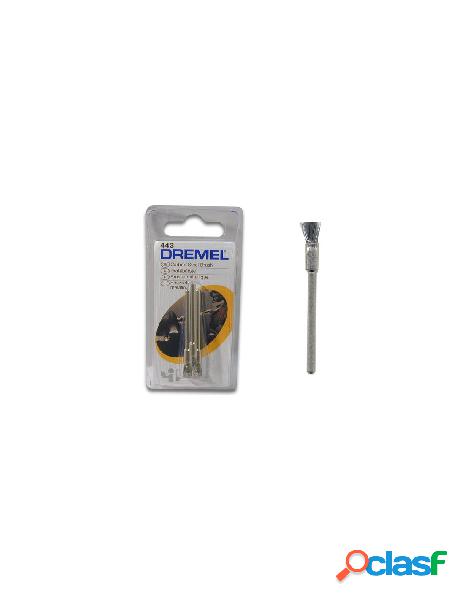 Spazzola miniutensile dremel 26150443ja 3pz metallo