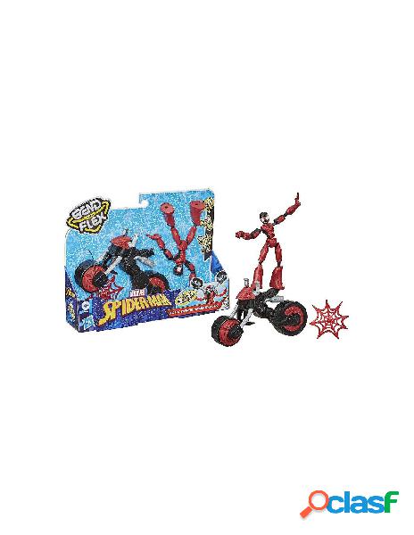 Spd bend and flex figures spiderman con veicolo snodabile