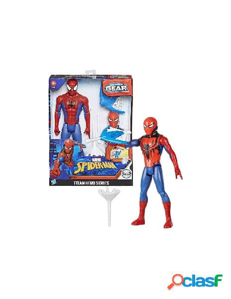 Spiderman personaggo 30cm accessoriato blast gear -