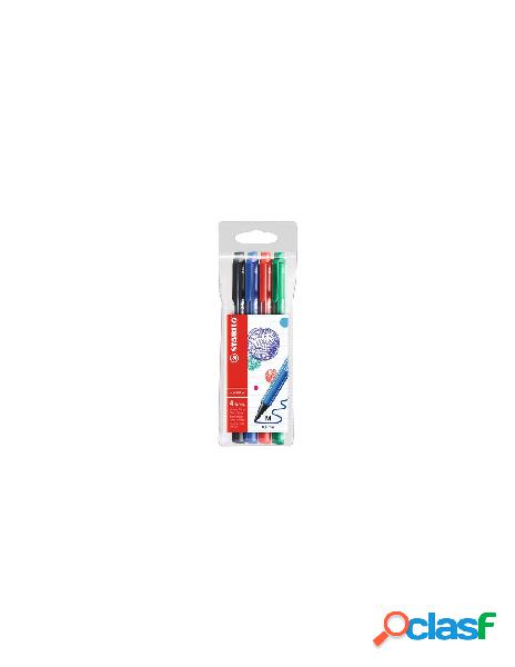 Stabilo - pennarelli disegno stabilo 488 4 pointmax colori