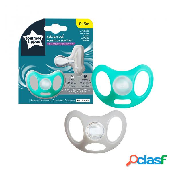Succhietti Advanced Sensitive Tommee Tippee Verde/Argento