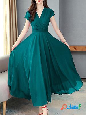 Summer Vacation Slim-fit Chiffon Dress