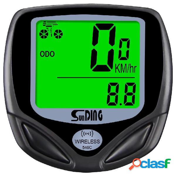 Sunding SD-546C Computer da bicicletta Cronometro wireless