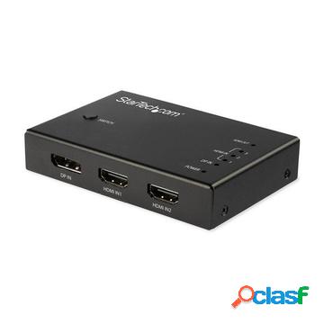 Switch commutatore a 4 porte hdmi - 3x hdmi e 1x displayport
