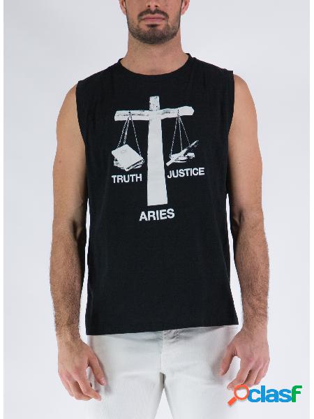 T-SHIRT TRUTH JUSTICE LOW ARMHOLE