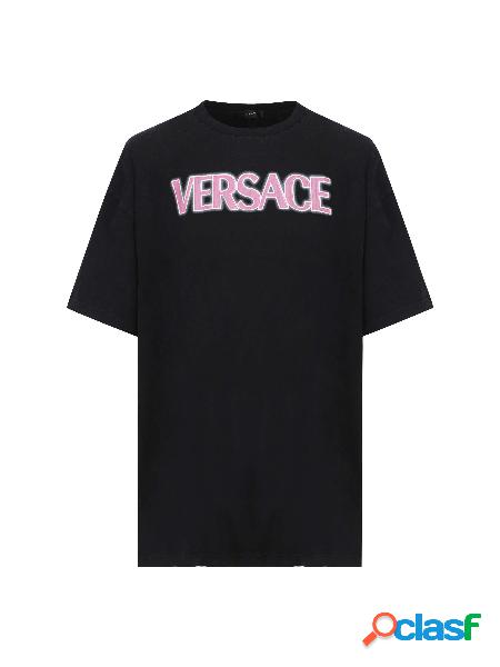 T-shirt Con Look Vissuto E Logo