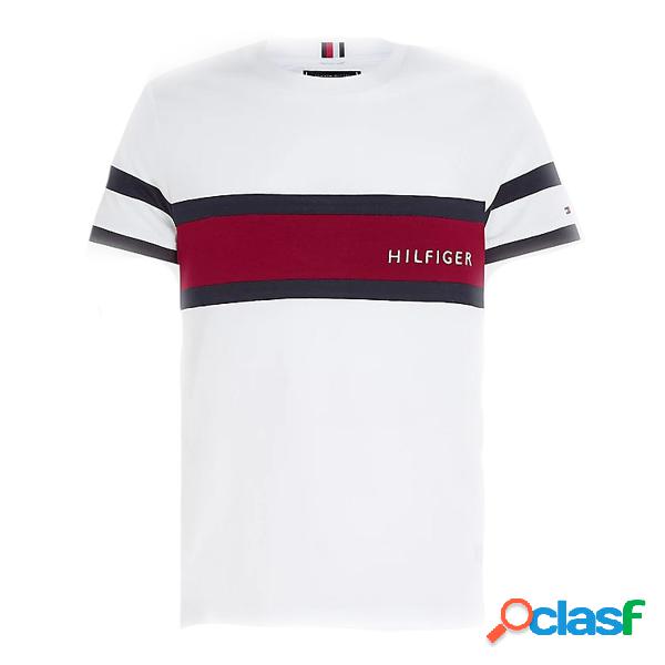 T-shirt Tommy Hilfiger Colorblock (Colore: White, Taglia: S)