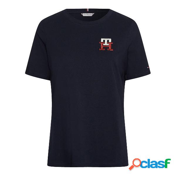 T-shirt Tommy Hilfiger Reg Monogram (Colore: desert sky,