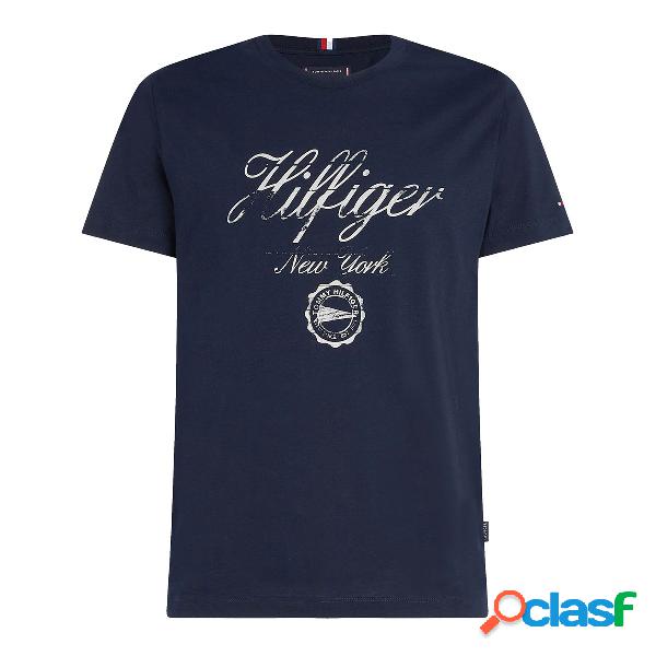 T-shirt Tommy Hilfiger Slim Fit Logo (Colore: desert sky,