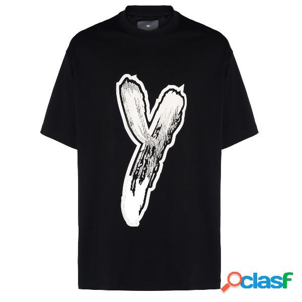 T-shirt Y-3 Graphic Logo nera