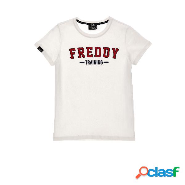 T-shirt con stampa FREDDY TRAINING in stile college