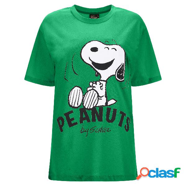 T-shirt cropped comfort fit con stampa Peanuts