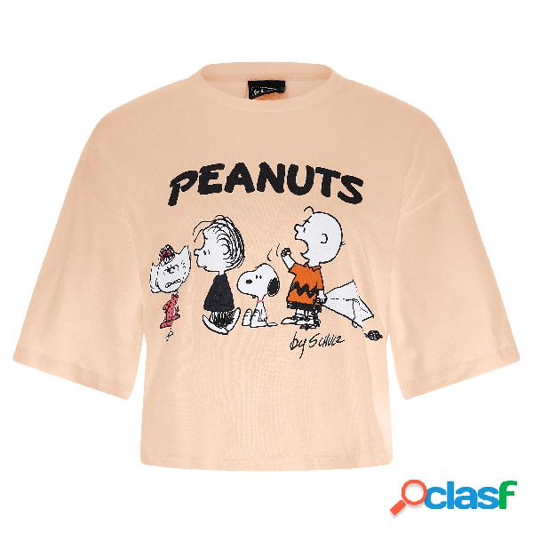 T-shirt in jersey con maxi stampa Peanuts