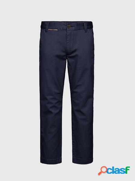 TOMMY HILFIGER Pantaloni chino 1985 in tessuto stretch BLU