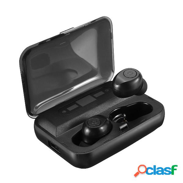 TWS Wireless bluetooth 5.0 Auricolare Dual LED Potenza
