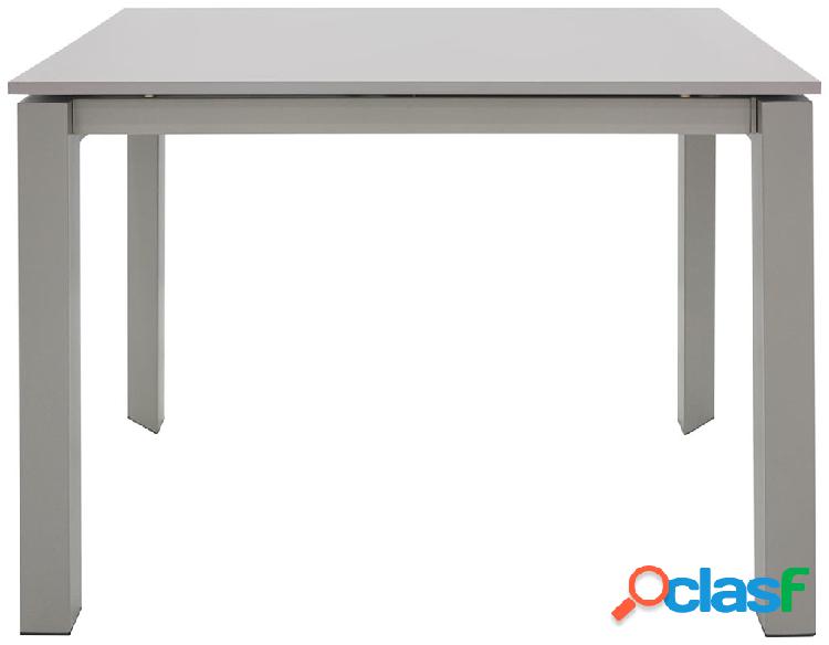Tavolo allungabile moderno per pranzo in metallo e legno