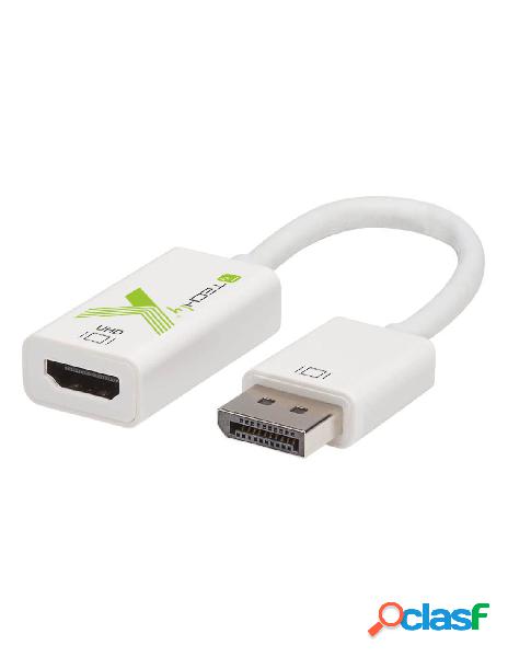 Techly - adattatore attivo displayport 1.2 maschio hdmi