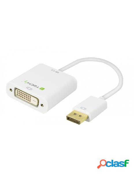 Techly - adattatore displayport 1.2 maschio / dvi femmina