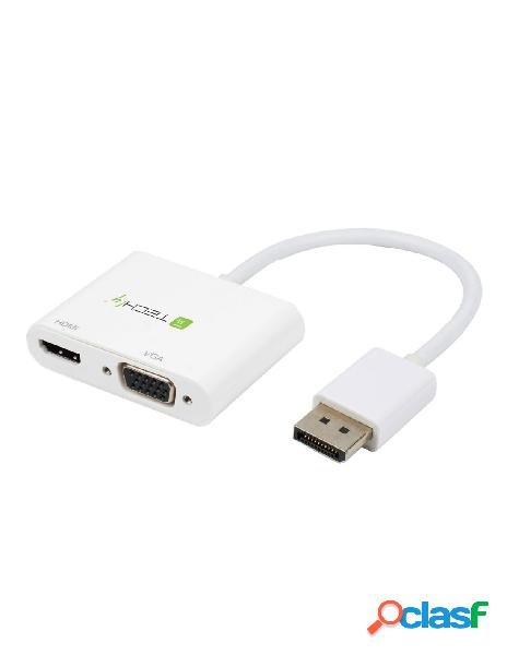 Techly - adattatore displayport ad hdmi/vga 4k 30hz