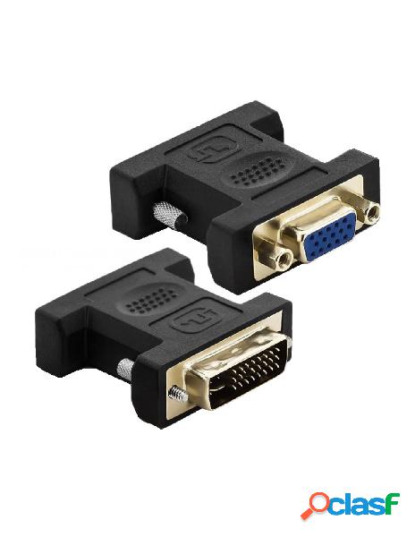 Techly - adattatore video analogico dvi-i maschio a vga