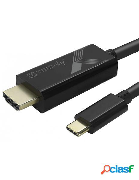 Techly - cavo adattatore usb-c&trade maschio a hdmi 2.0 4k