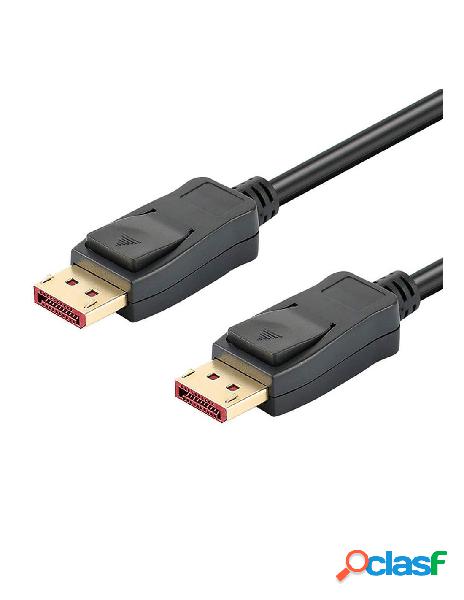 Techly - cavo audio/video displayport 8k m/m 2 m nero