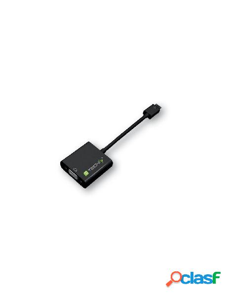 Techly - cavo convertitore adattatore da hdmi&trade mini c a