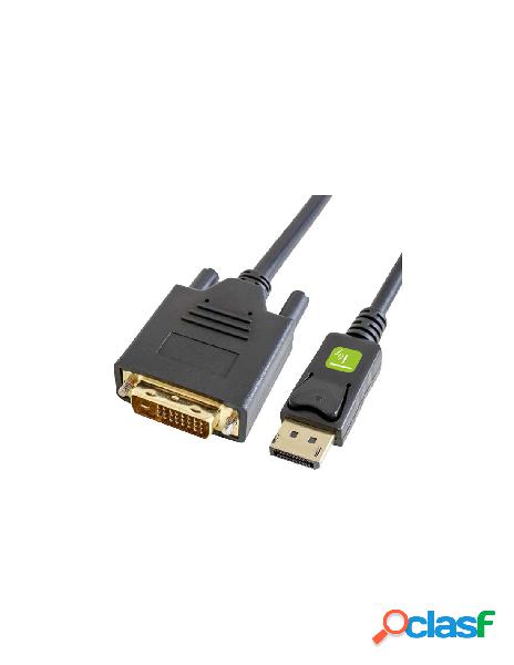 Techly - cavo monitor displayport 1.2 a dvi 1m