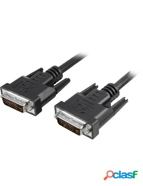 Techly - cavo monitor dvi digitale m/m dual link 1,8 m