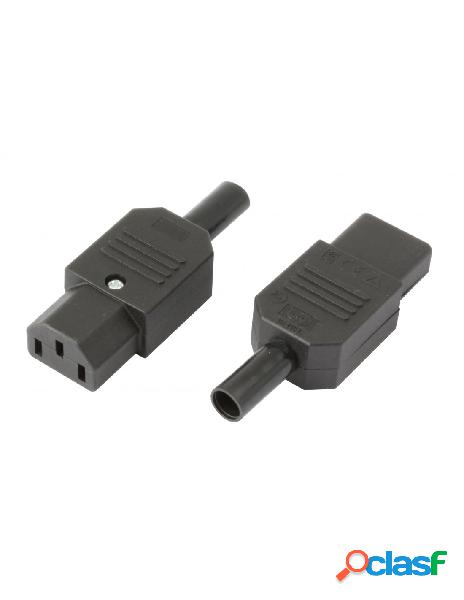 Techly - connettori vde femmina (c13)
