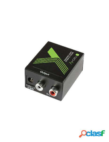 Techly - convertitore audio da digitale spdif ad analogico