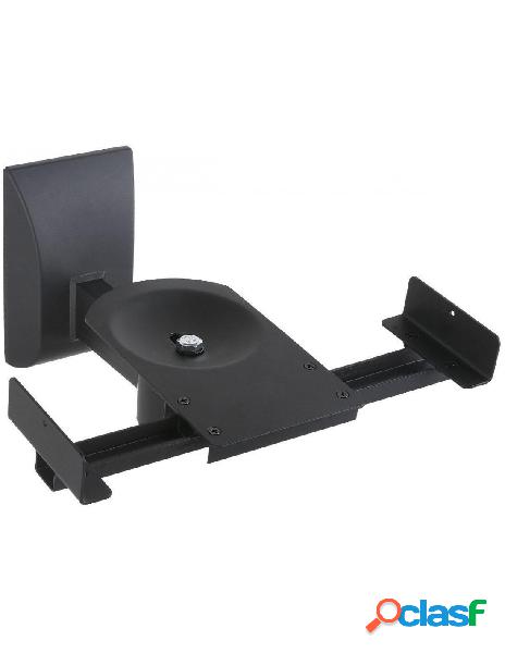 Techly - coppia staffe speakers a parete fino a 25kg nero