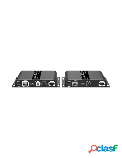 Techly - extender in fibra ottica hdmi 40km full hd