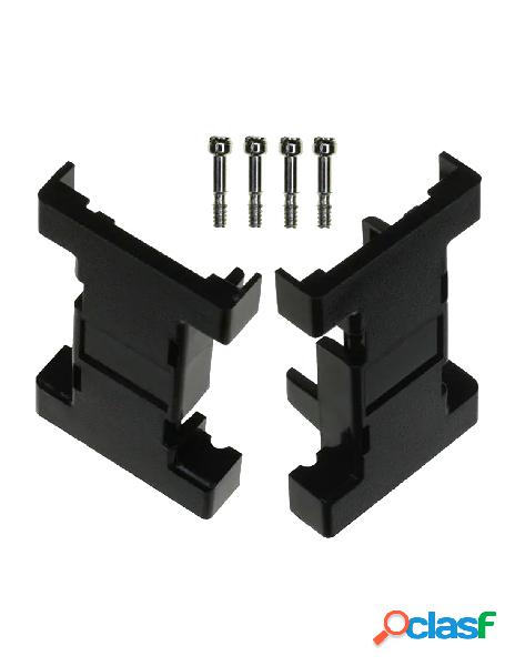 Techly np - calotta per d-sub 9 poli in plastica nero