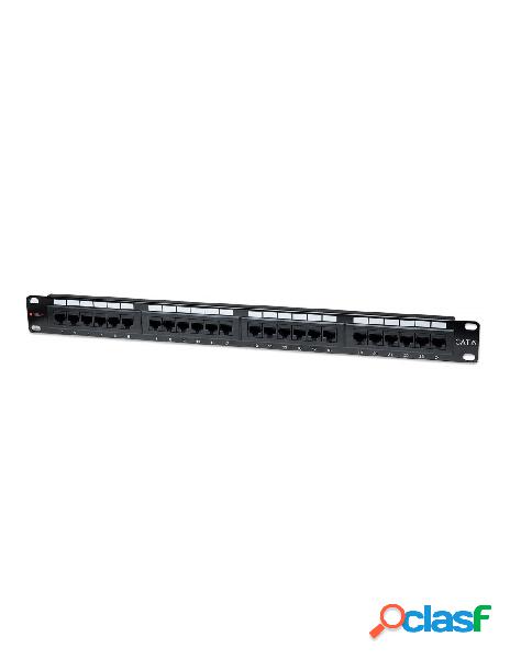 Techly professional - pannello patch utp 24 posti rj45 cat.6