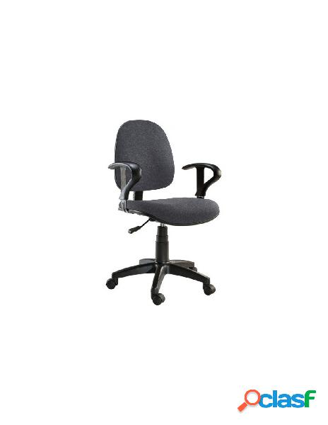 Techly - sedia per ufficio easy colore grigio