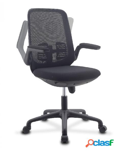 Techly - sedia per ufficio regolabile in altezza con