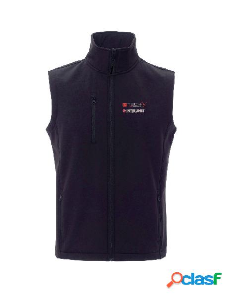 Techly - smanicato da uomo nero taglia l con loghi techly
