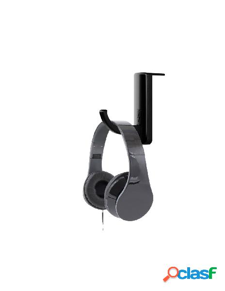 Techly - supporto cuffie adesivo universale per monitor e