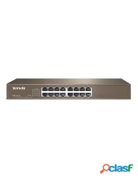 Tenda - fast ethernet switch desktop 16 porte tef1016d