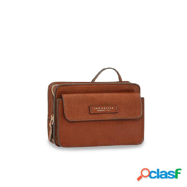 The bridge rustici pochette multifunzionale marrone