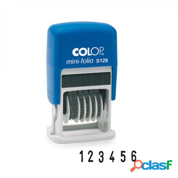Timbro Mini Folio S126 Numeratore - 6 colonne 3,8 mm -