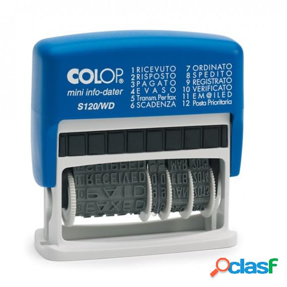 Timbro Mini Info Dater S120/WD Datario + Polinomio - 12