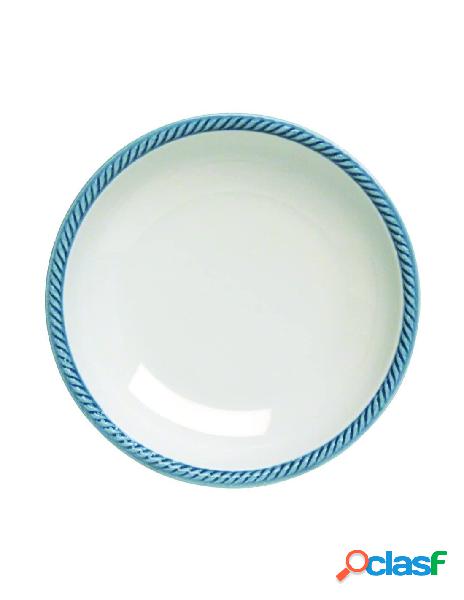 Tognana - tognana piatto fondo lido bordo azzurro 21 cm
