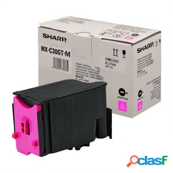 Toner Mx-C30Gt-M Magenta Originale Mxc30Gtm Per Sharp