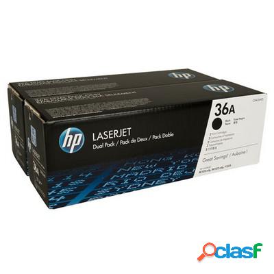 Toner originale Hp CB436AD Multipack 36A (Conf. da 2 pz.)