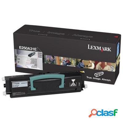 Toner originale Lexmark E250A31E NERO