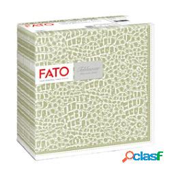 TovaglioloTablewear - linea Croc Skin - 40 x 40 cm - salvia