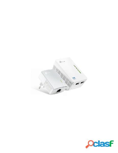 Tp-link - kit 2 powerline wifi 2.4 ghz av600 2+1 porte lan